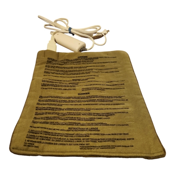 Sunbeam Heated Pad with Controller Brown - Picture 2 of 2